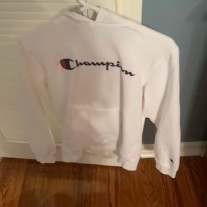 White champion hoodie